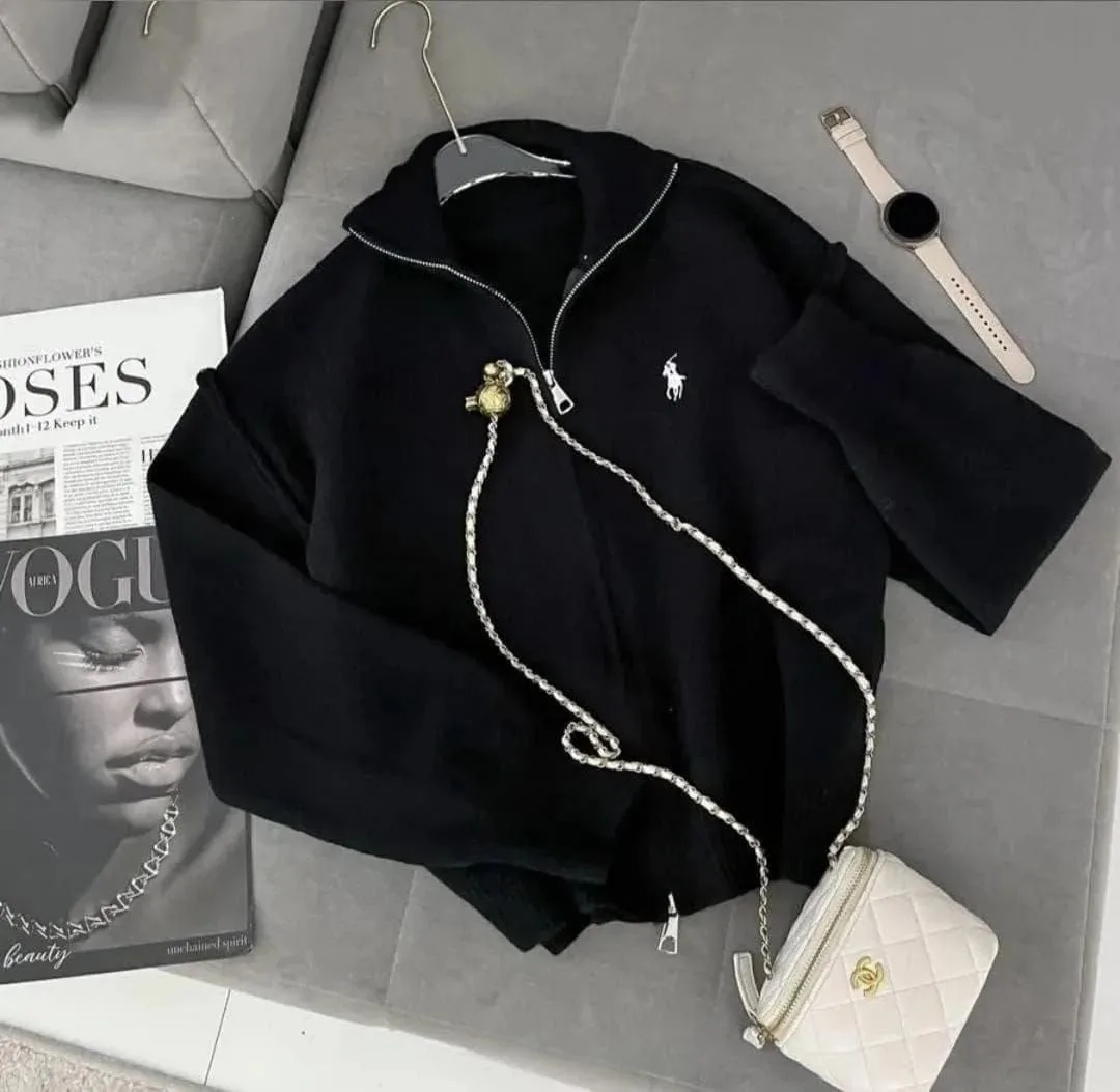 Свитер Oversize с молнией Polo — фото 9