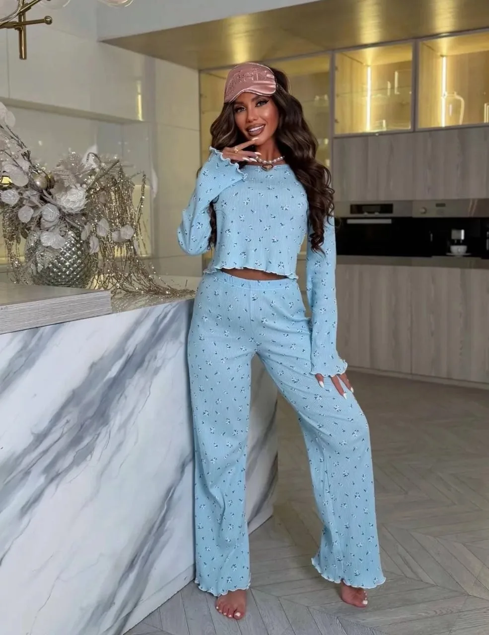 Пижама из ткани рубчик — фото 2