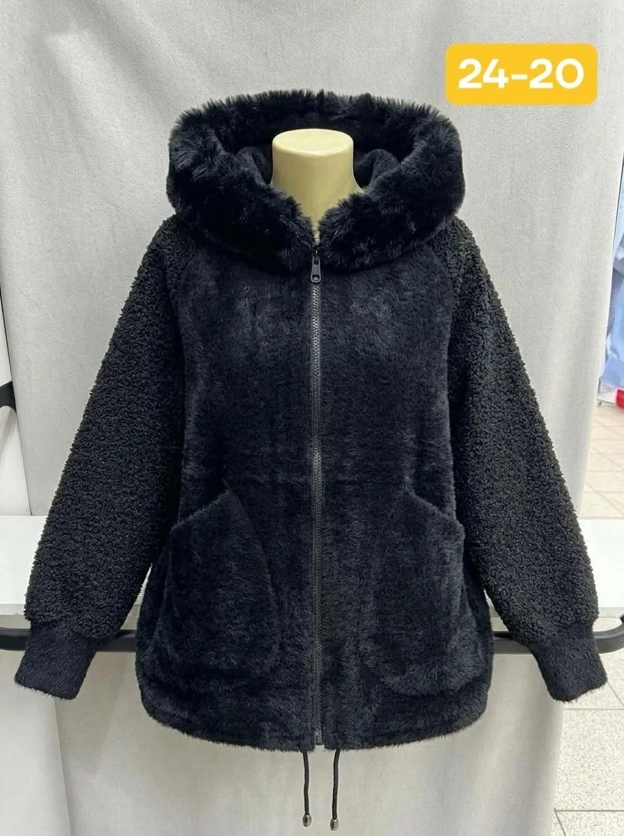 Женский кардиган из натурального меха альпака — фото 4