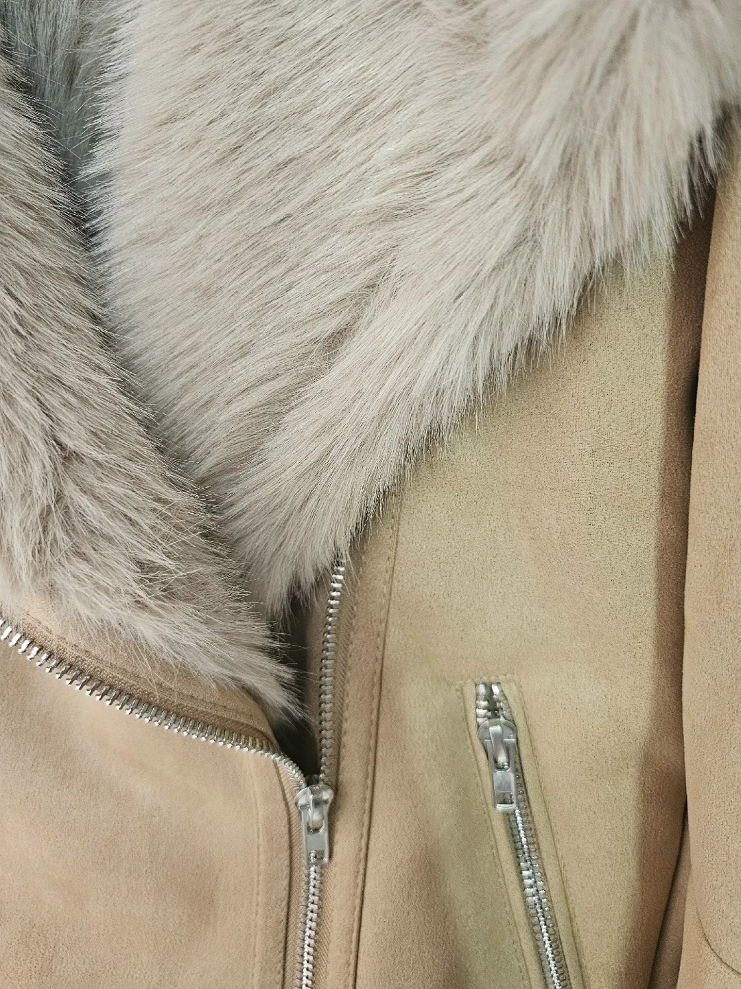 Куртка Дубленка, замша, замша — фото 4