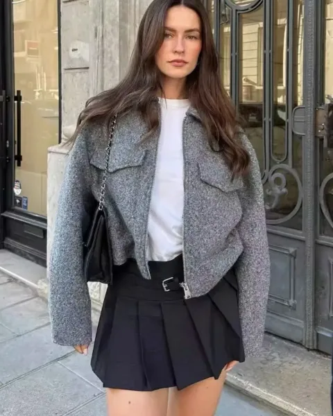 Лёгкий бомбер из драпа — фото 59