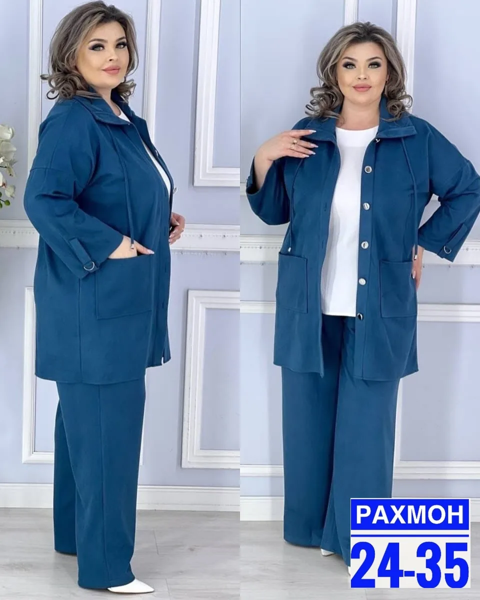 Костюм двойка из вельвета — фото 2