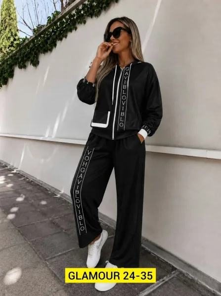 Костюм двойка из ткани сингапур люкс Синий — фото 2