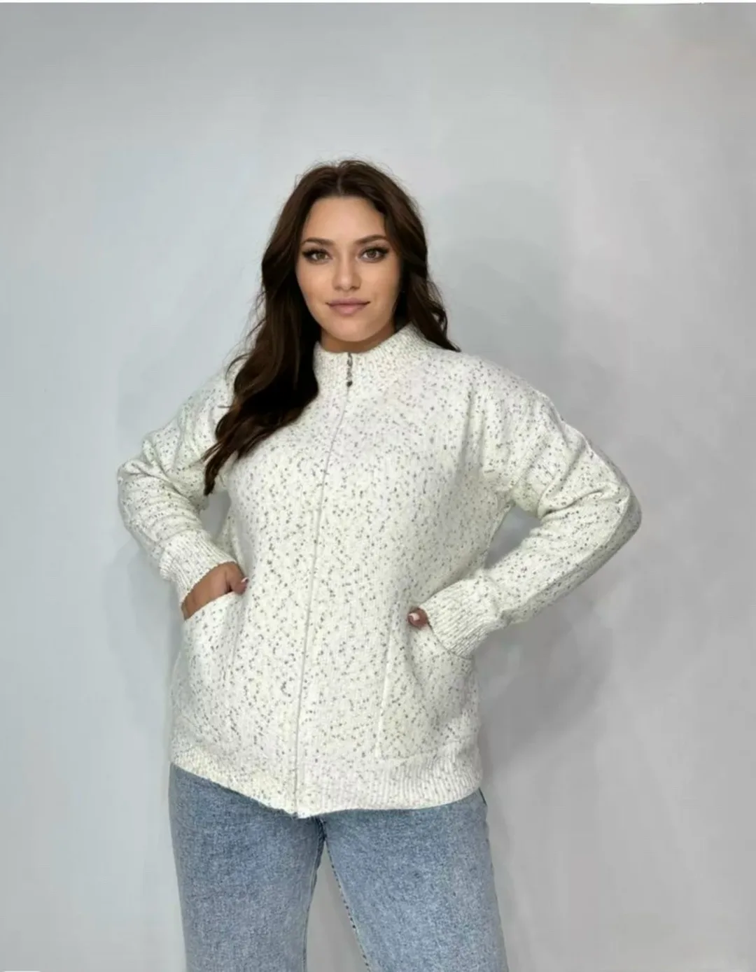 Свитер из смесовой ткани с кашемиром, хлопком, шерстью и эластаном — фото 8