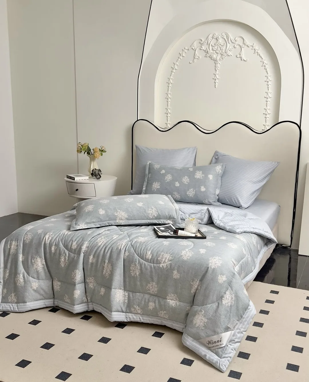 Комплект постельного белья, хлопок Белый — фото 6