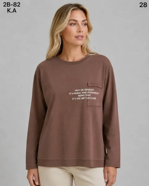Женская кофта из 95 хлопка и 5 эластана 95 COTTON, 5 ELASTANE — фото 7