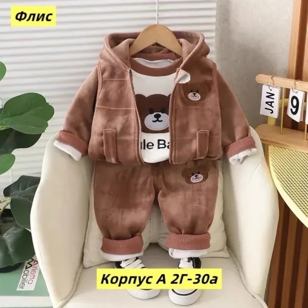 Костюм тройка велюр — фото 3