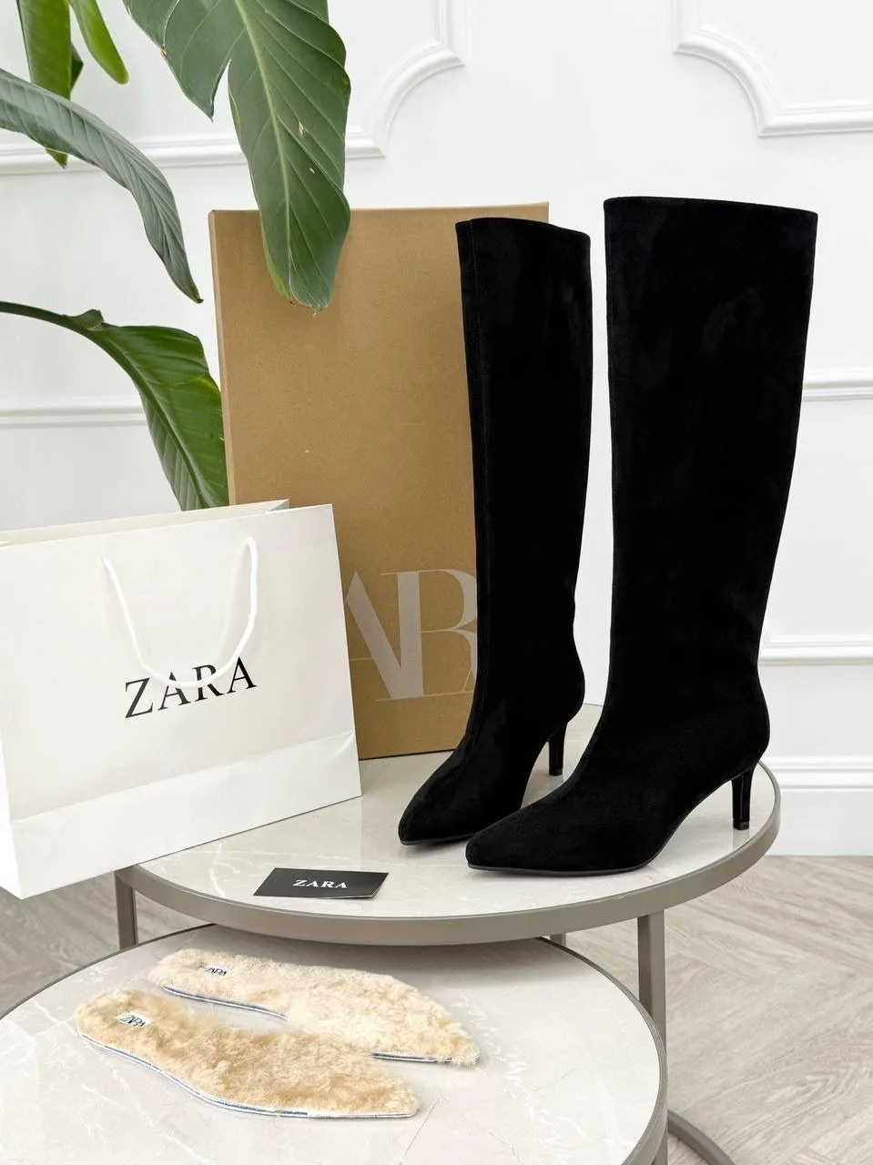 Угги ZARA, кожа — фото 2