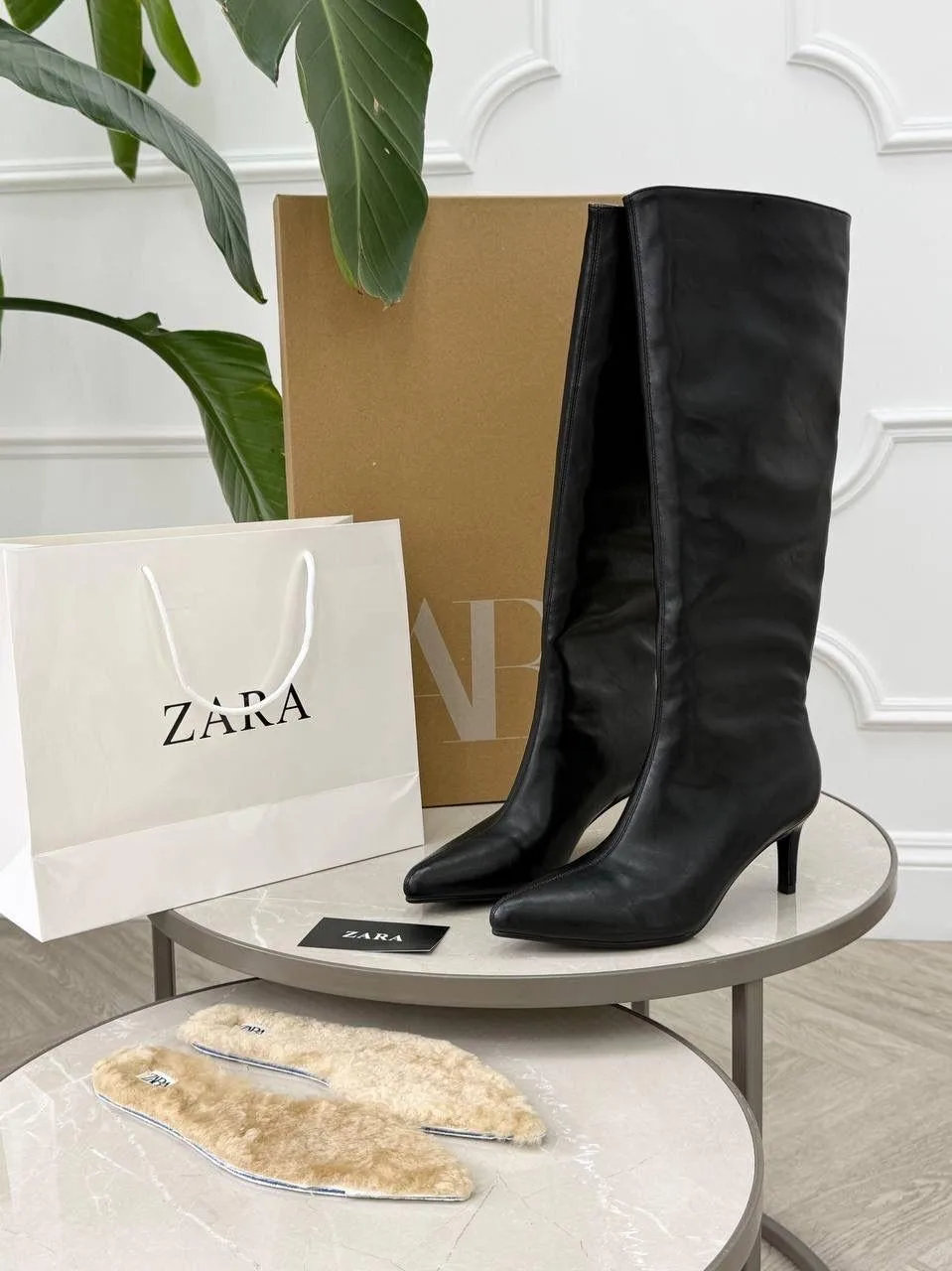 Угги ZARA, кожа — фото 4
