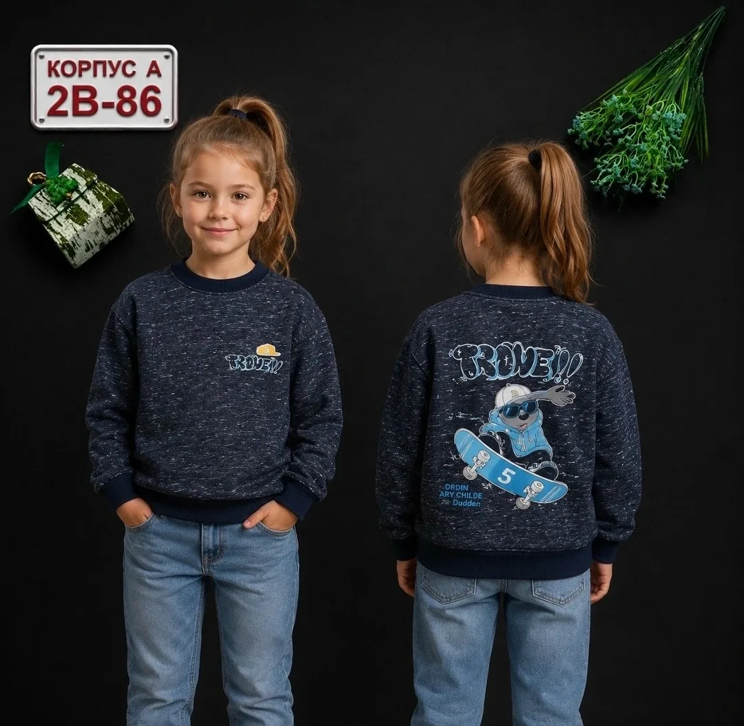 Толстовка из качественной ткани — фото 10