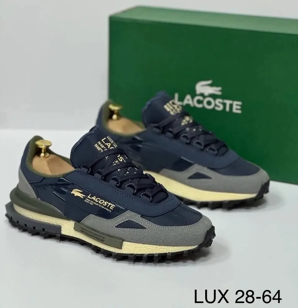 Кроссовки мужские LACOSTE из натуральной замши — фото 2