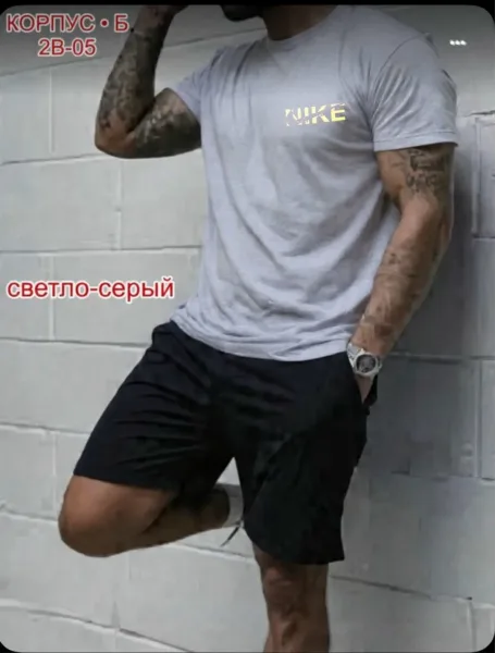 Костюм для мужчин из натурального хлопка — фото 1