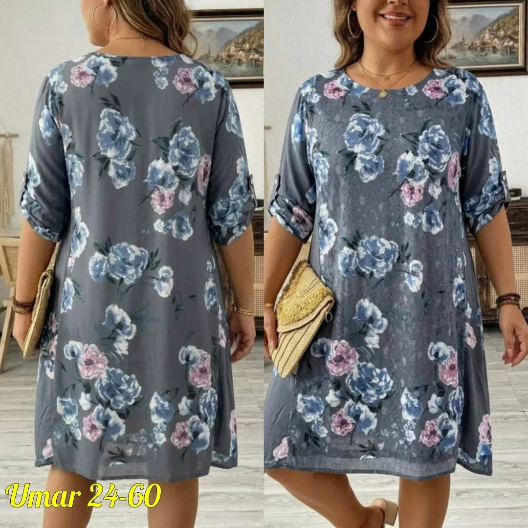 Платье из ткани штапель с элементами гипюра — фото 6