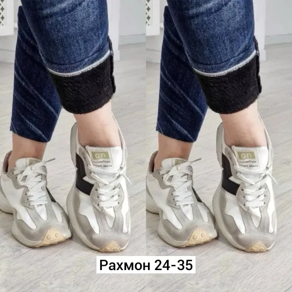 Джинсовые штаны с начесом, подходящие по — фото 3