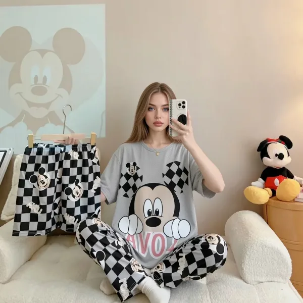 В продаже женские пижамы пижама женская с брюками и шортами — фото 1