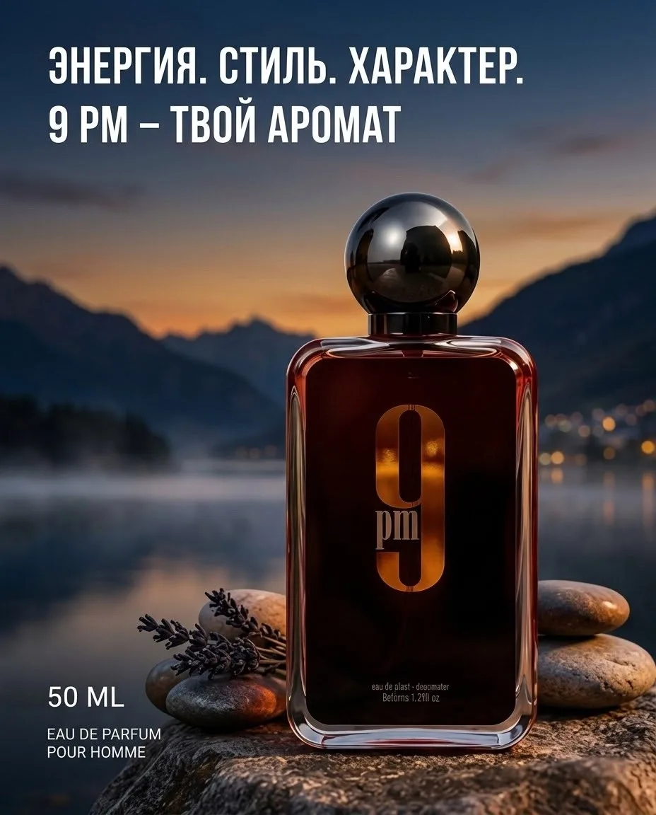 9 PM Rebel от Afnan это инновационный фужерно- фруктовый аромат, созданный для мужчин и женщин — фото 2