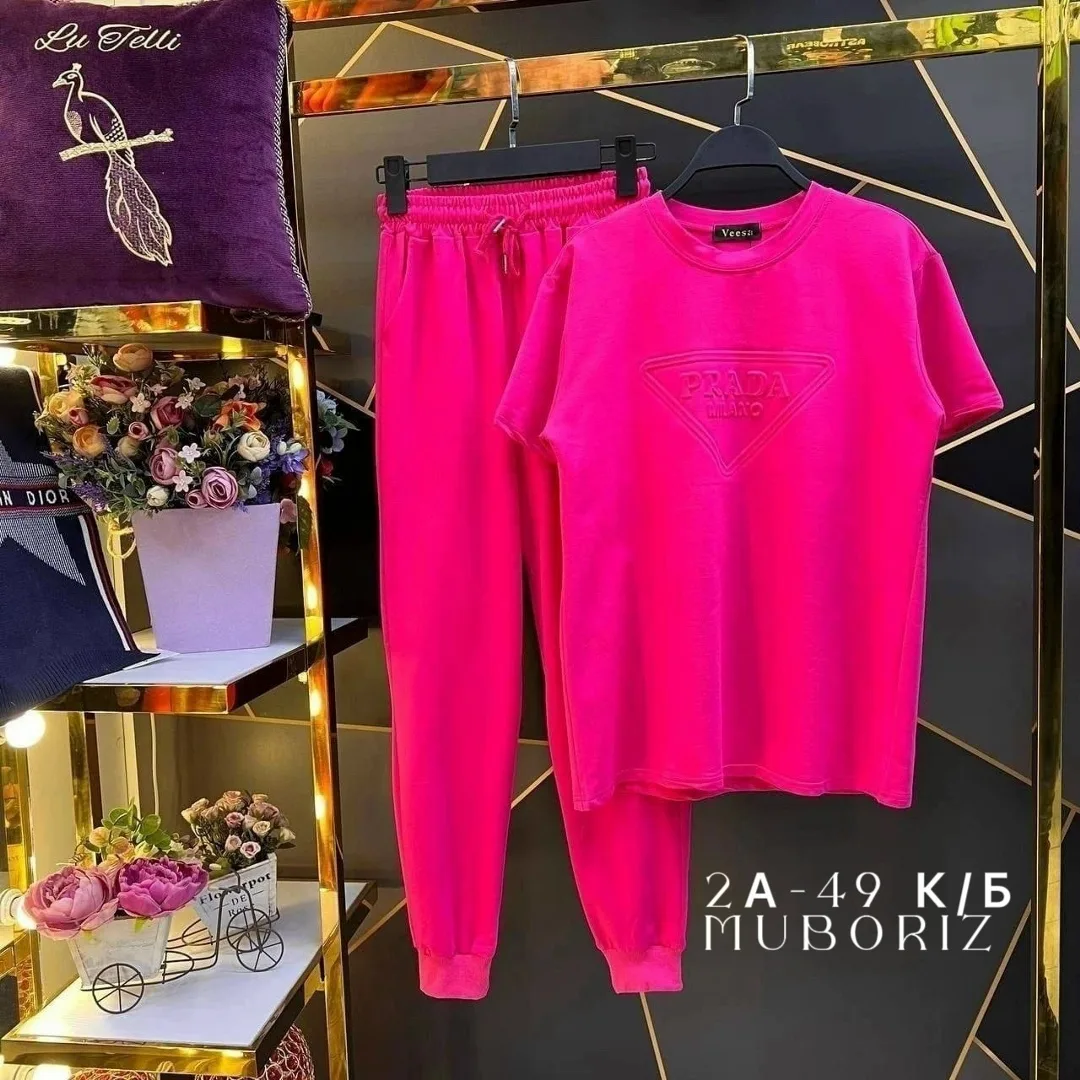 Женский спортивный костюм из двухнитки турецкого производства — фото 2