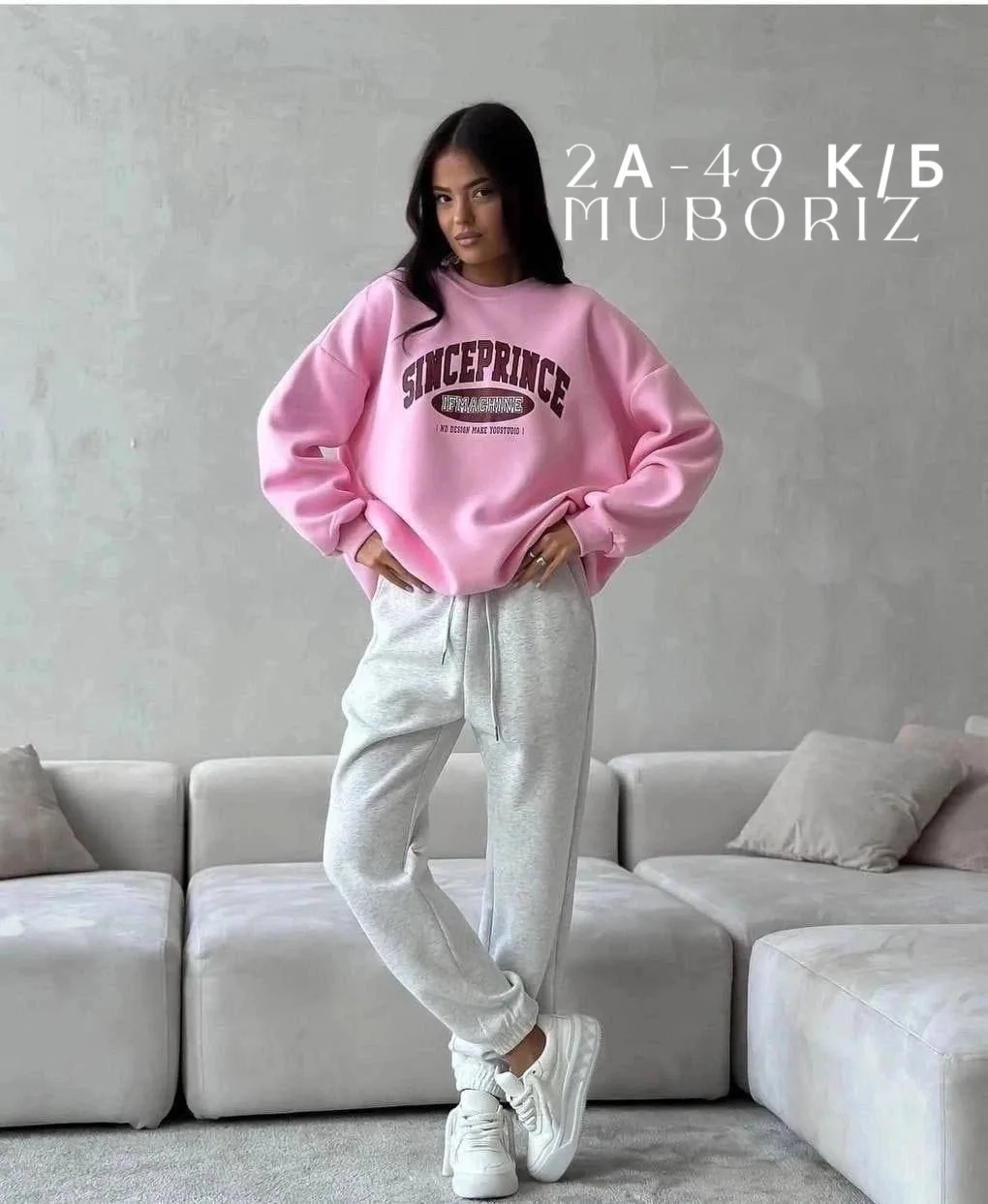 Женский спортивный костюм из двухнитки турецкого производства — фото 3
