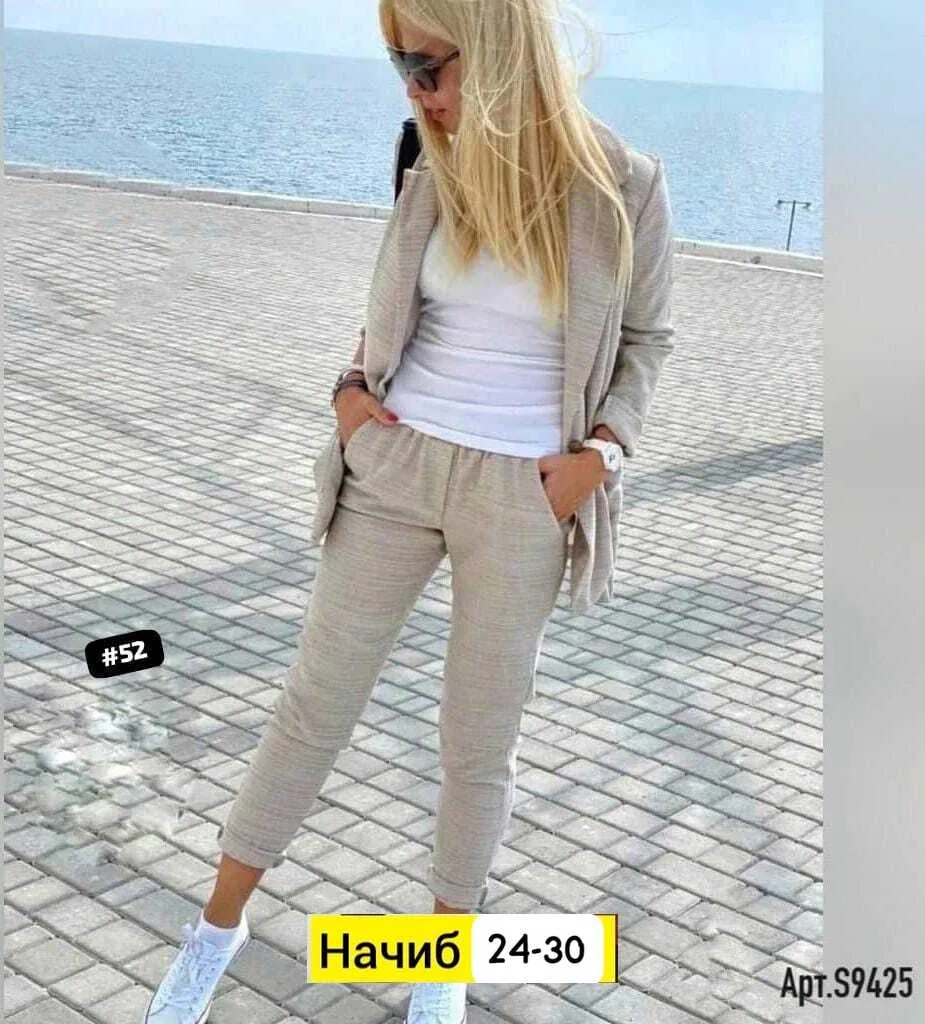 Костюм двойка из ткани Санта Лён — фото 3