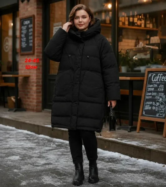 Женская куртка большого размера — фото 1