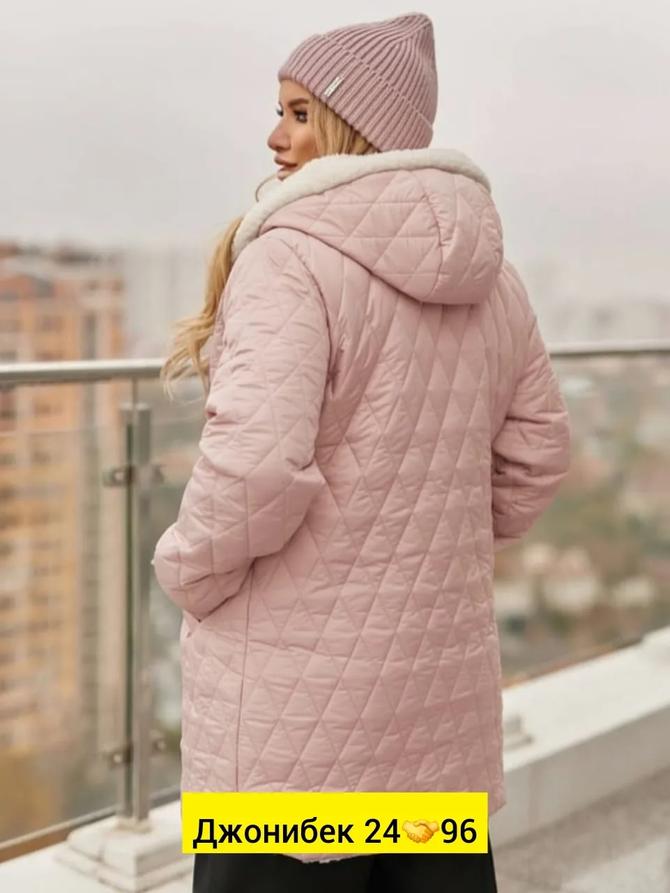 Куртка синтепон синяя — фото 5