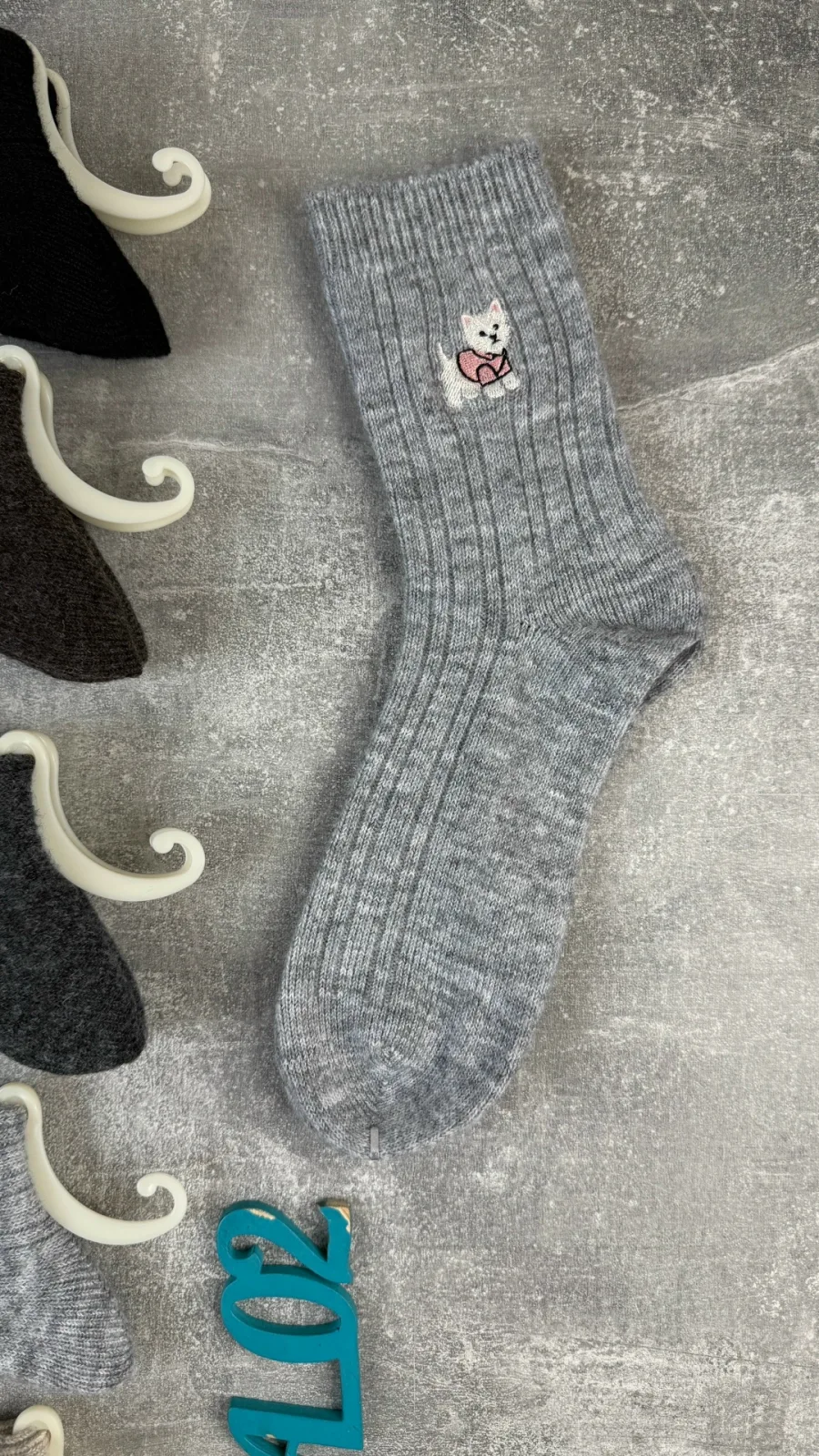 Носки женские лама шерсть — фото 3