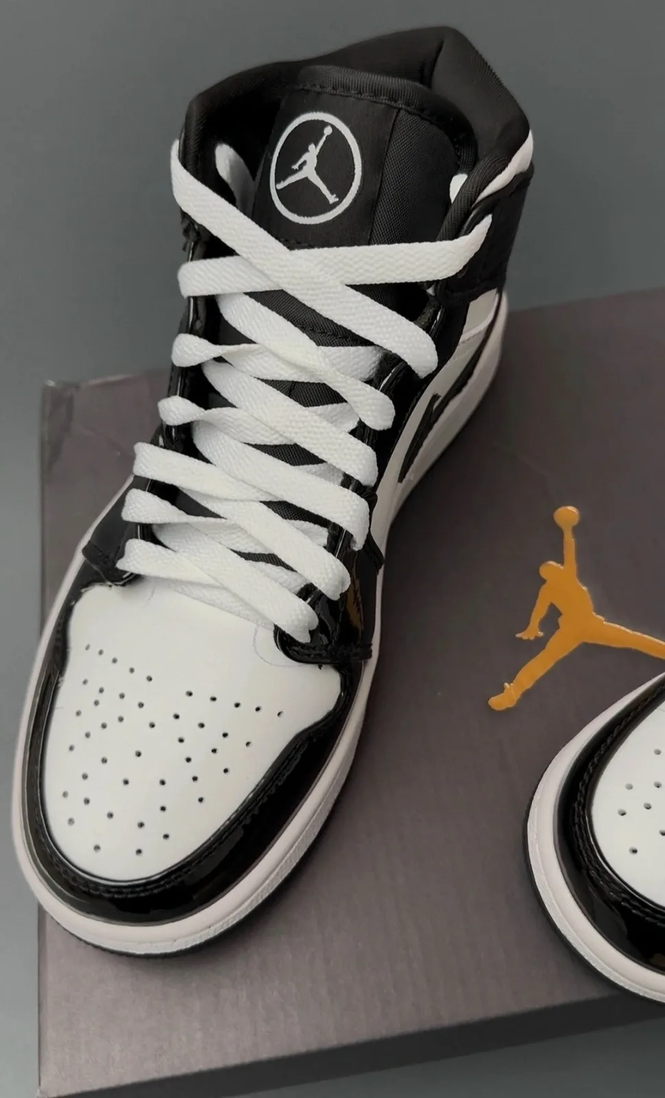 Кожаные кроссовки Air Jordan — фото 4