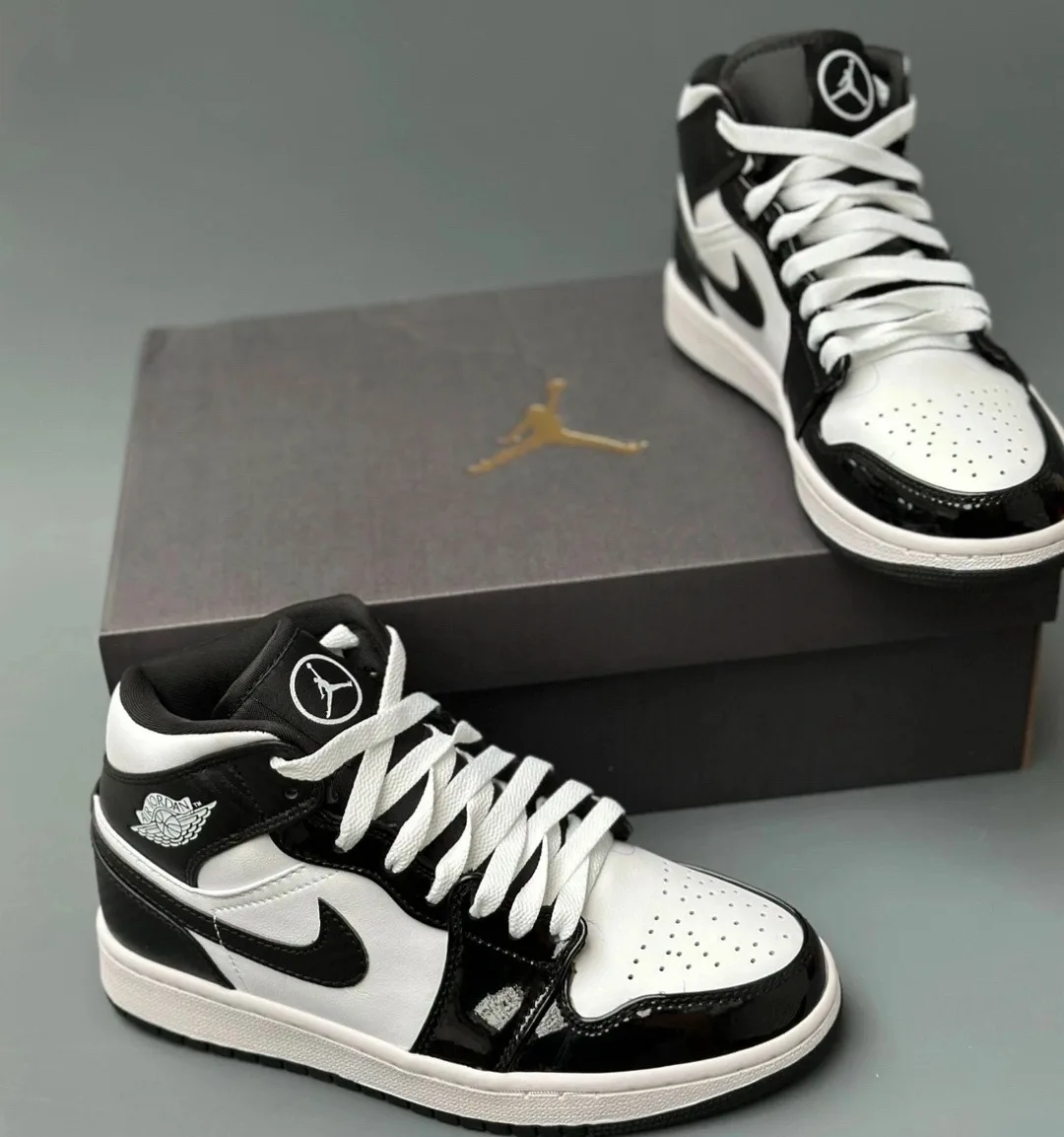 Кожаные кроссовки Air Jordan — фото 5