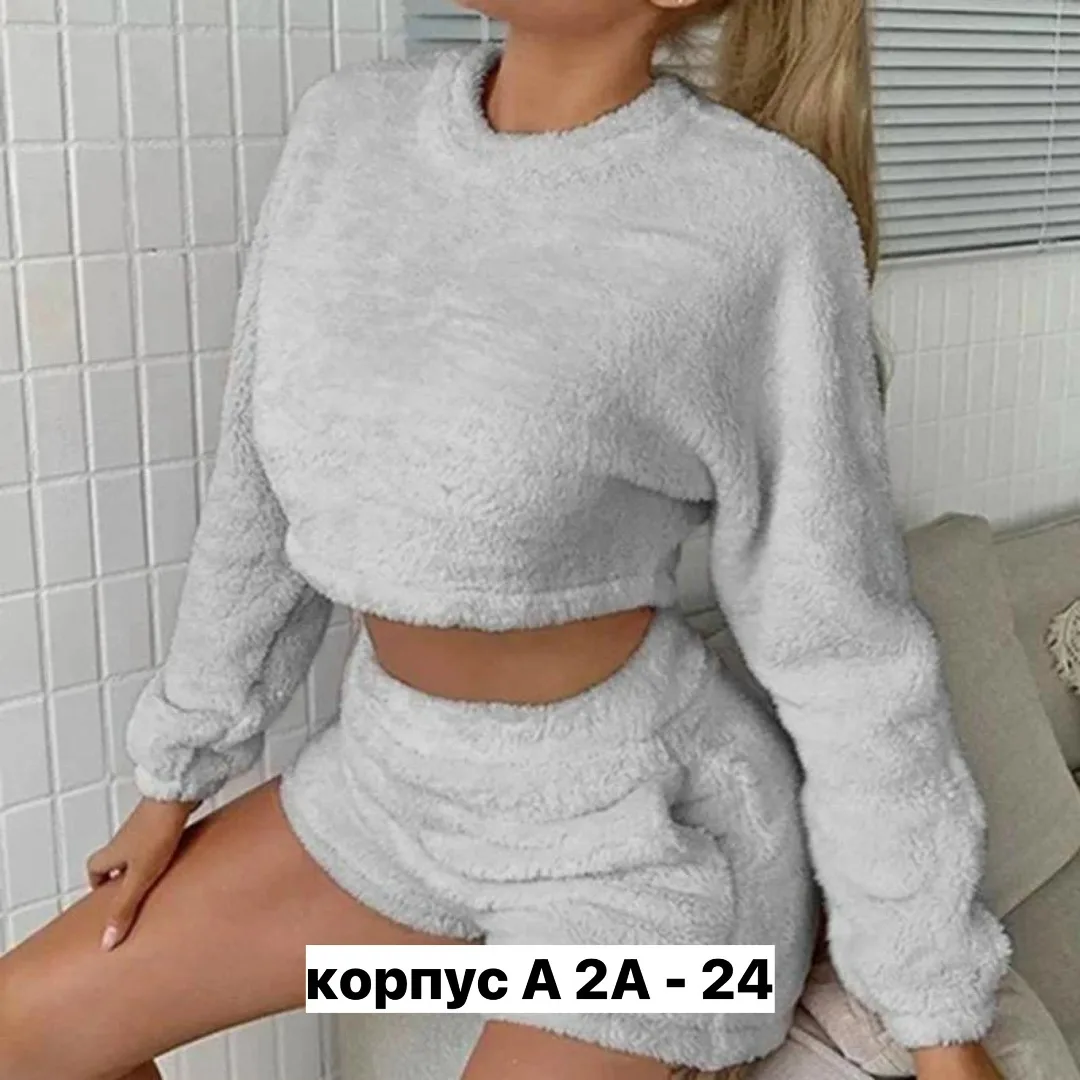 Пижама, искуственный мех — фото 1