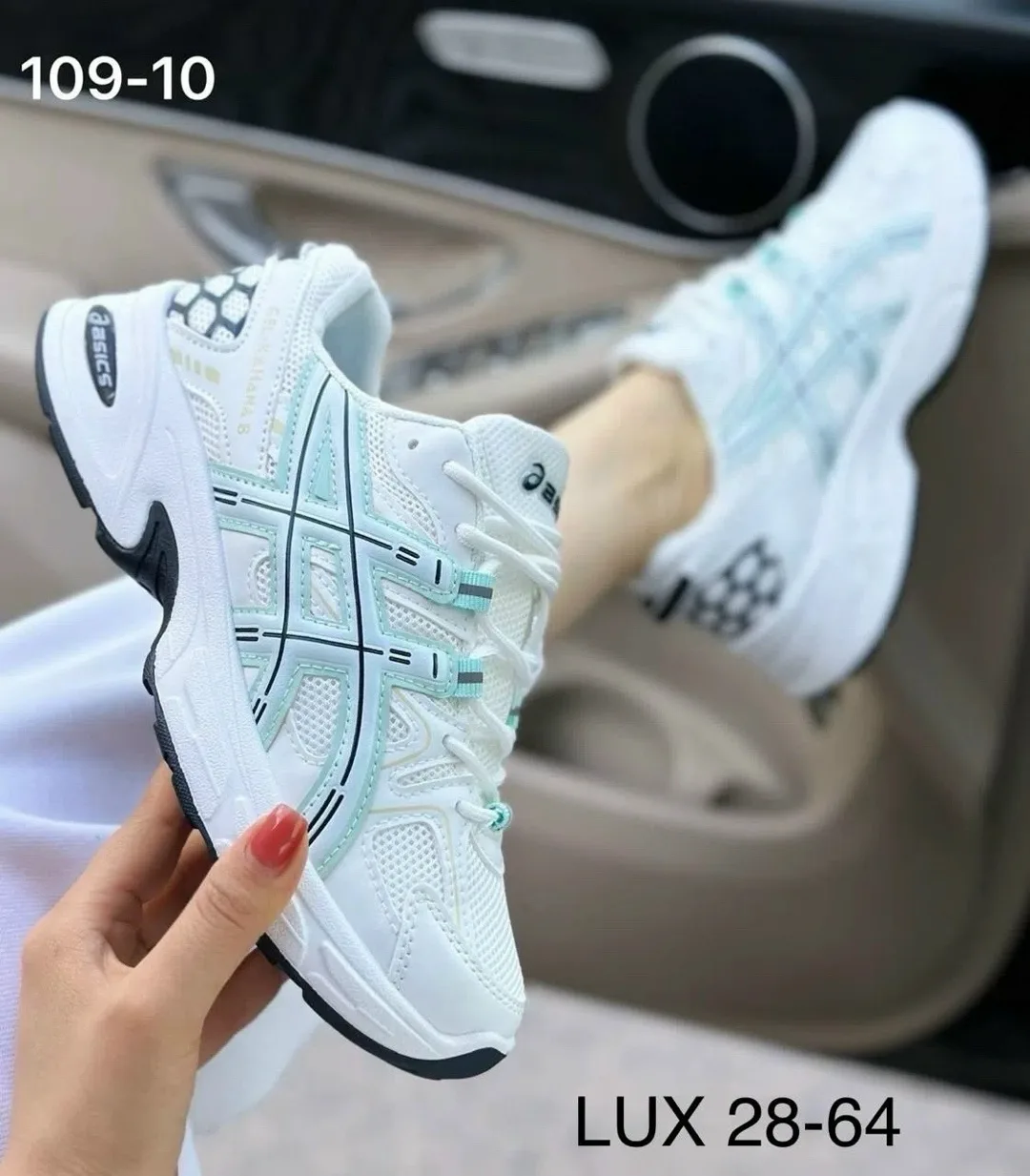 Кроссовки женские ASICS из экокожи — фото 1