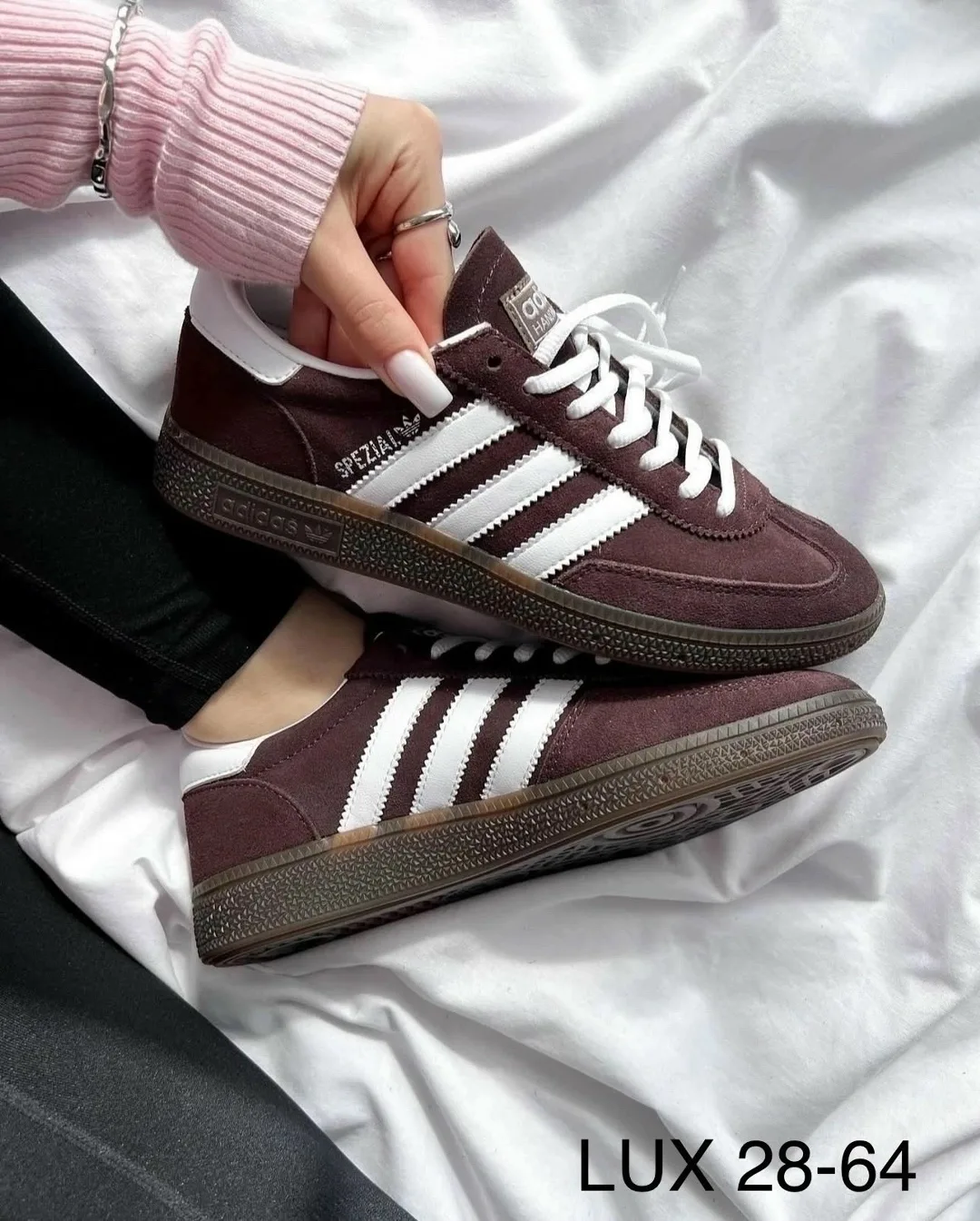 Женские кеды Adidas Samba из натуральной кожи — фото 1