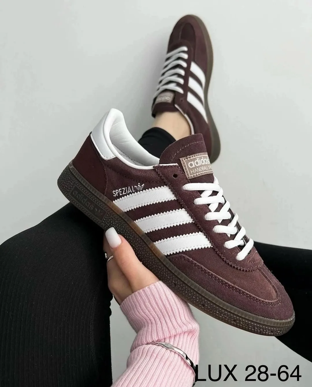 Женские кеды Adidas Samba из натуральной кожи — фото 2