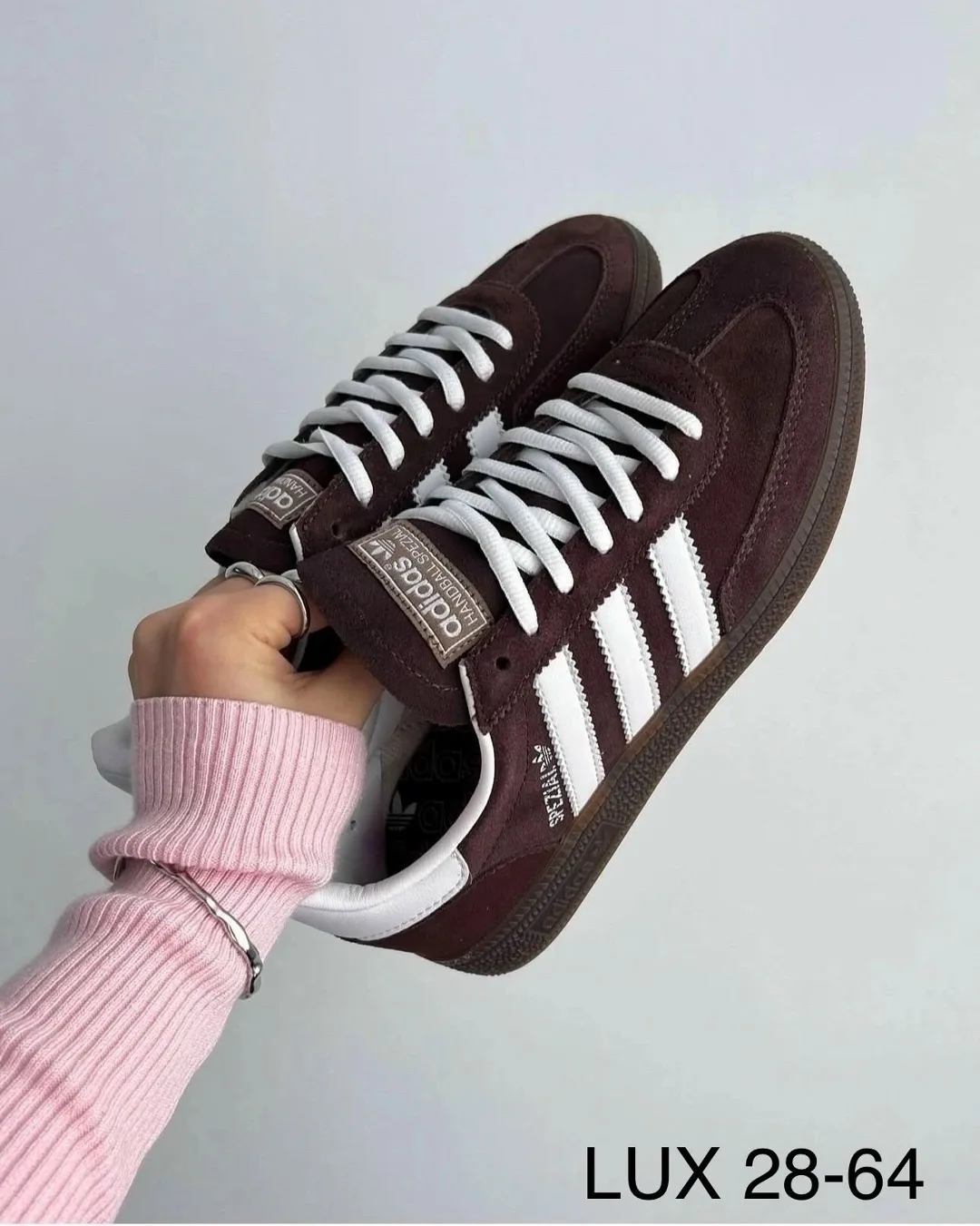 Женские кеды Adidas Samba из натуральной кожи — фото 4