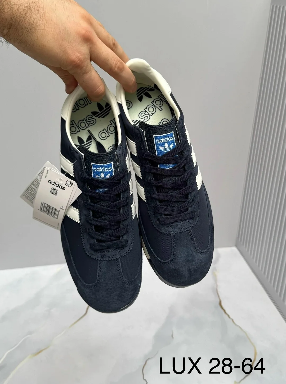 Кроссовки Adidas мужские натуральная замша — фото 3