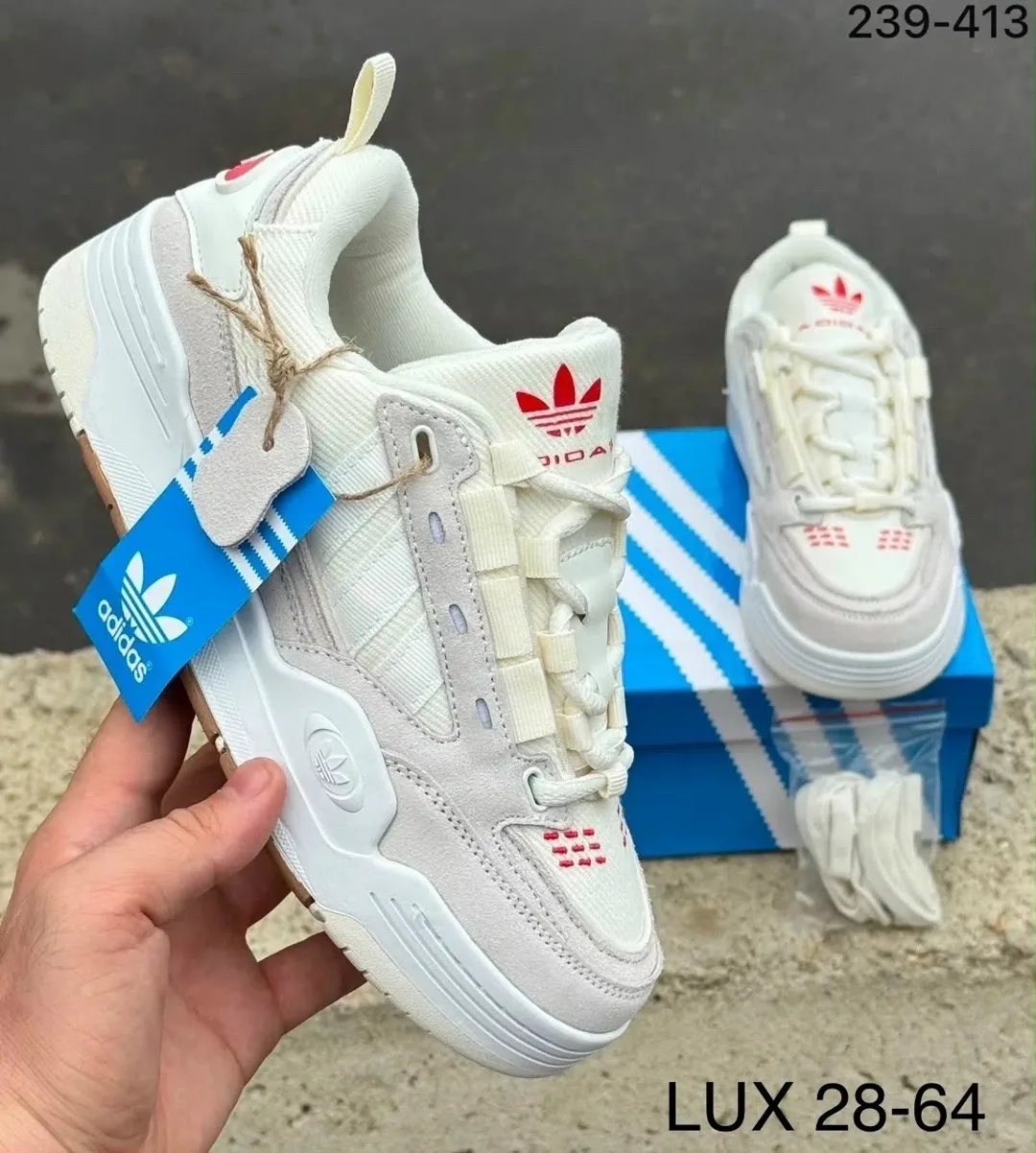 Кеды Adidas из натуральной кожи — фото 1