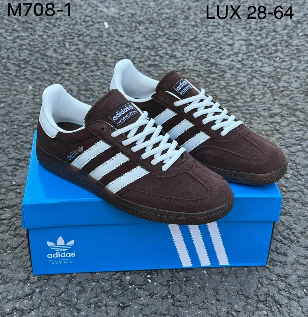 Кроссовки Adidas мужские натуральная замша — фото 3