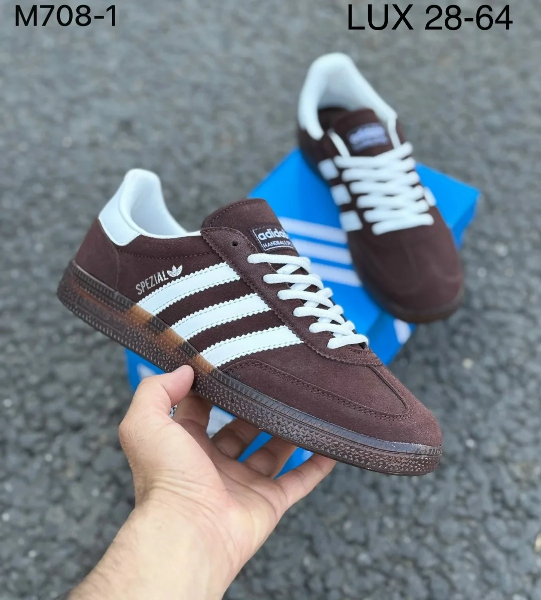 Кроссовки Adidas мужские натуральная замша — фото 6