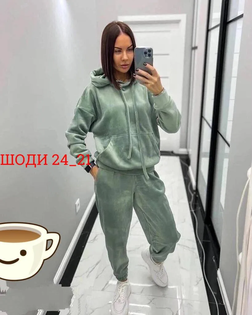 Костюм двойка велюр — фото 1
