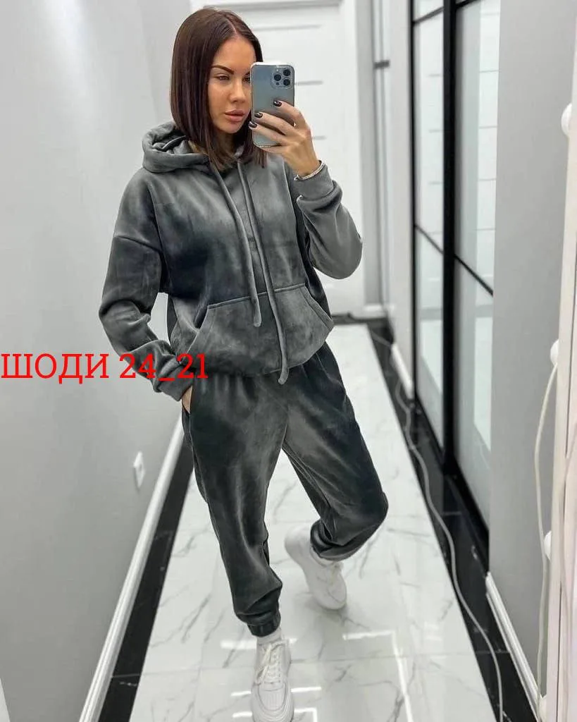 Костюм двойка велюр — фото 2