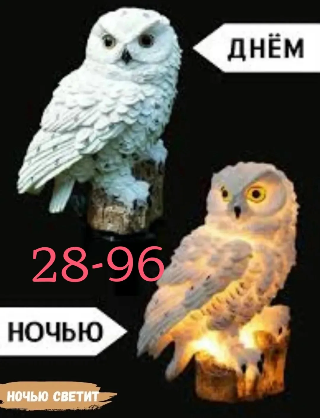 Светильник на солнечной батарее Сова — фото 5