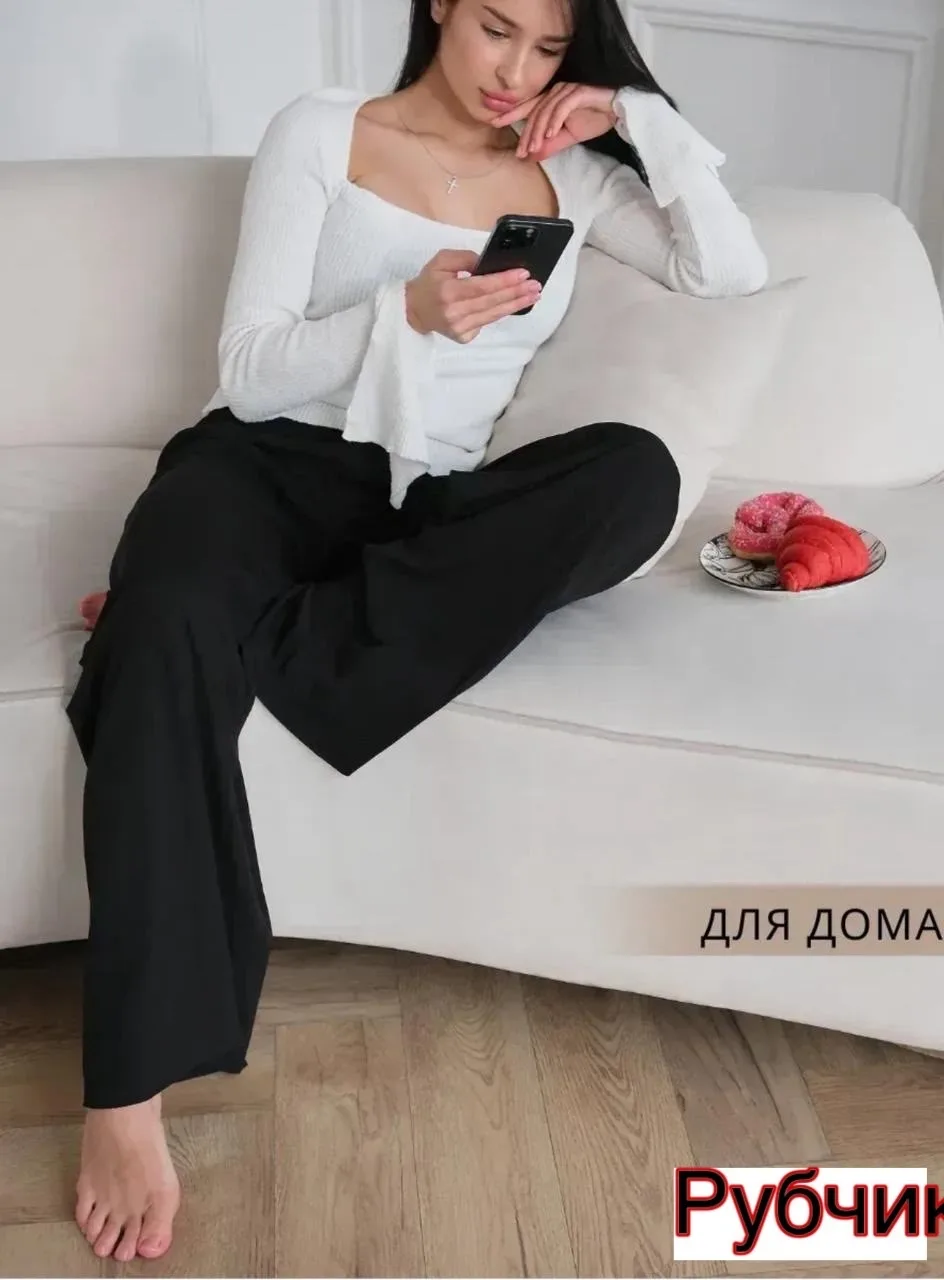 Брюки из рубчика — фото 1