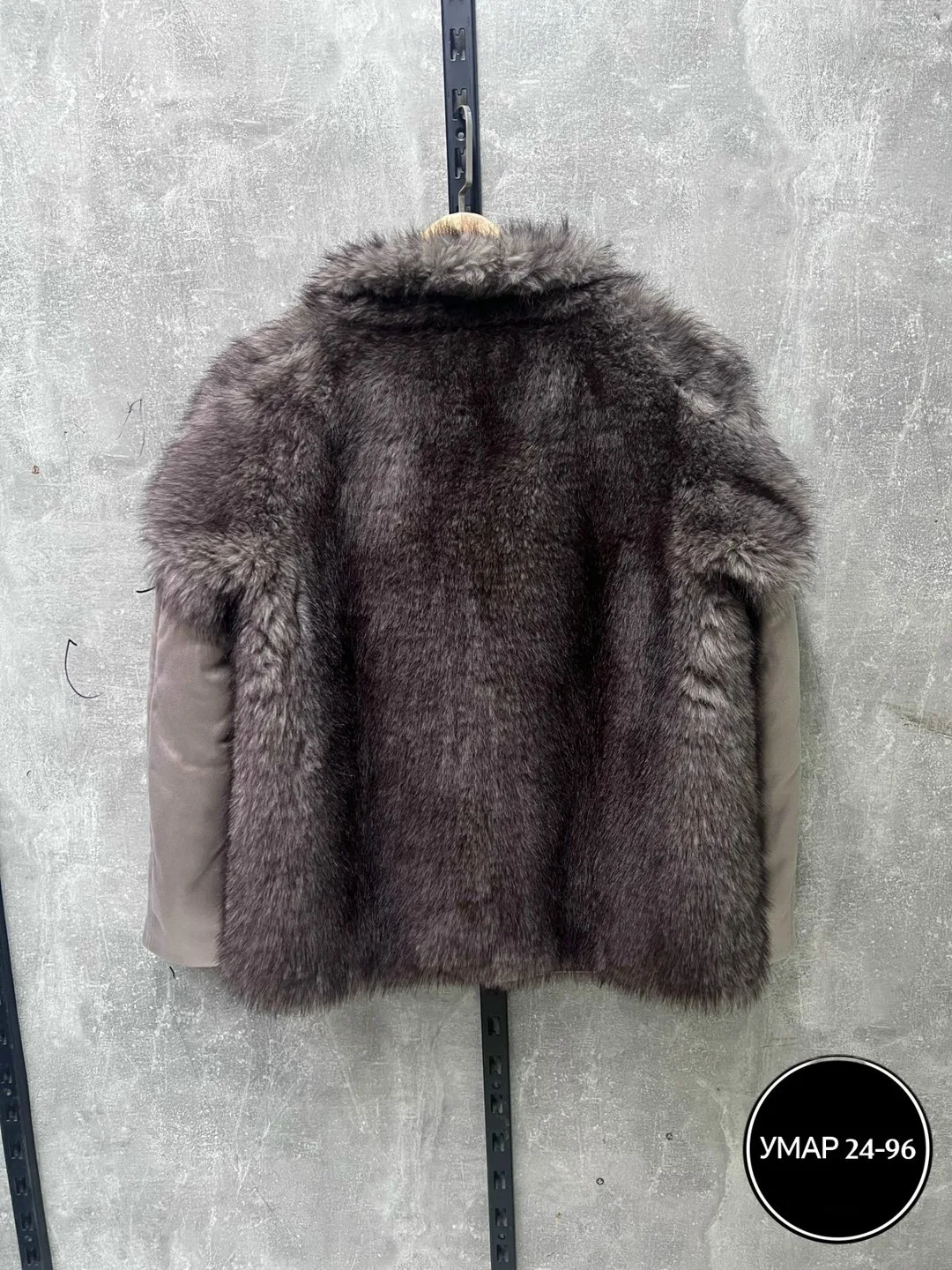 Куртка из натуральной норки серая — фото 9