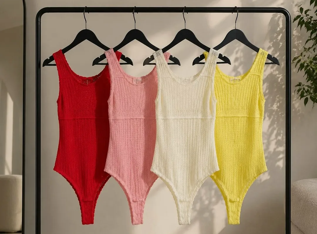 Summer Collection Хлопковое боди - фактурный ажур — фото 2