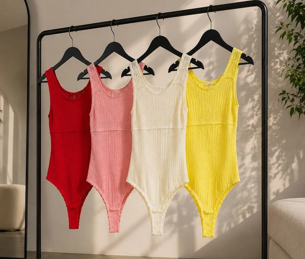 Summer Collection Хлопковое боди - фактурный ажур — фото 4