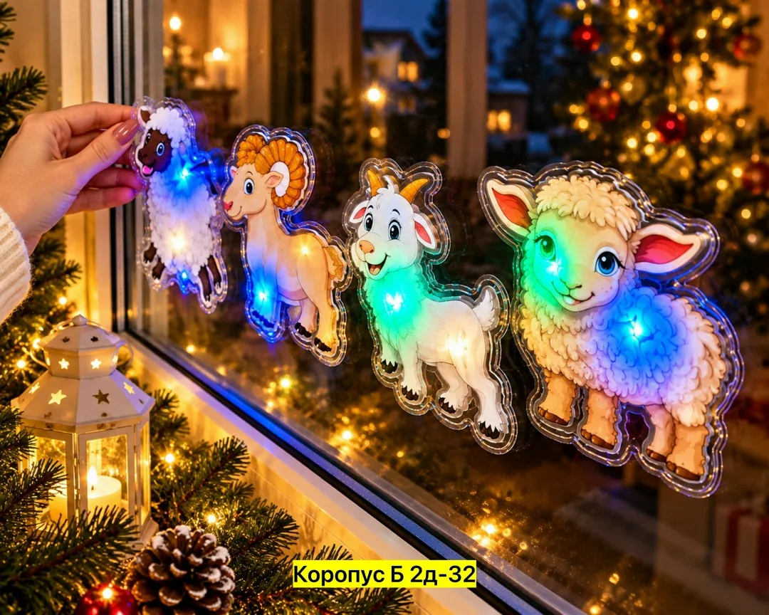 Наклейки на окна светящиеся — фото 7