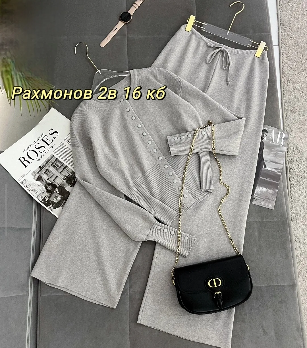 Костюм двойка из ткани — фото 10