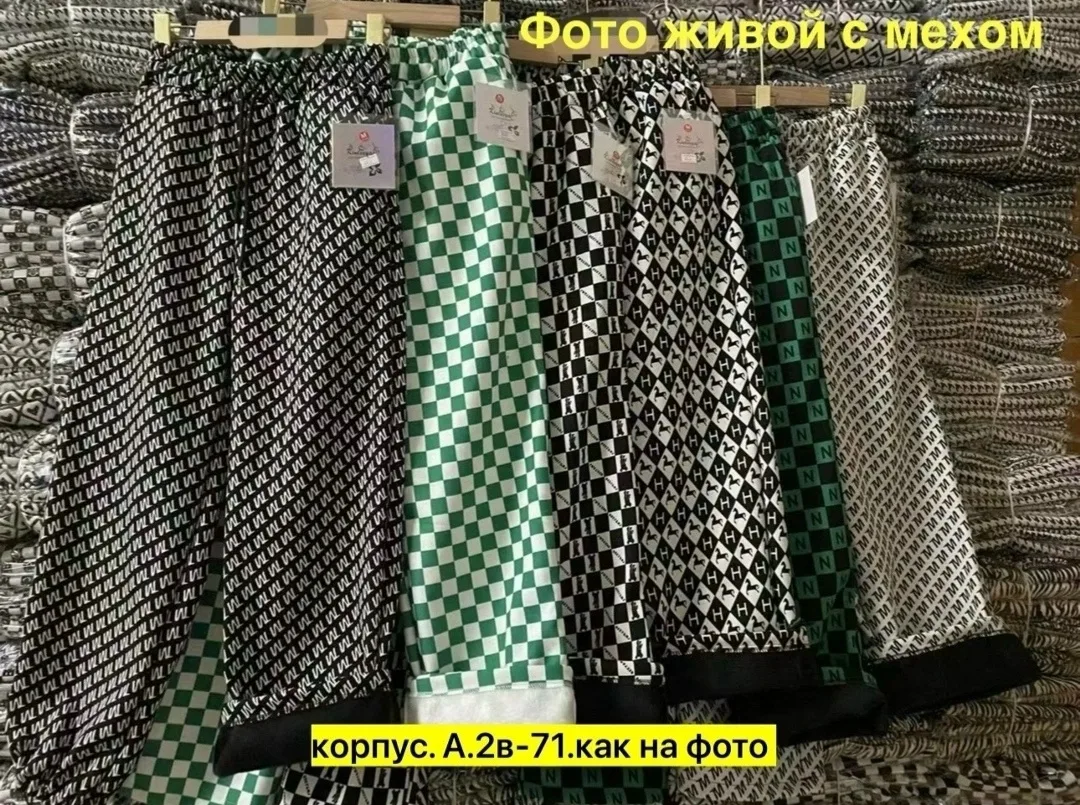 Брюки с плотным мехом — фото 3