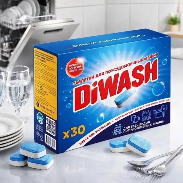 Таблетки для посудомоечной машины Diwash