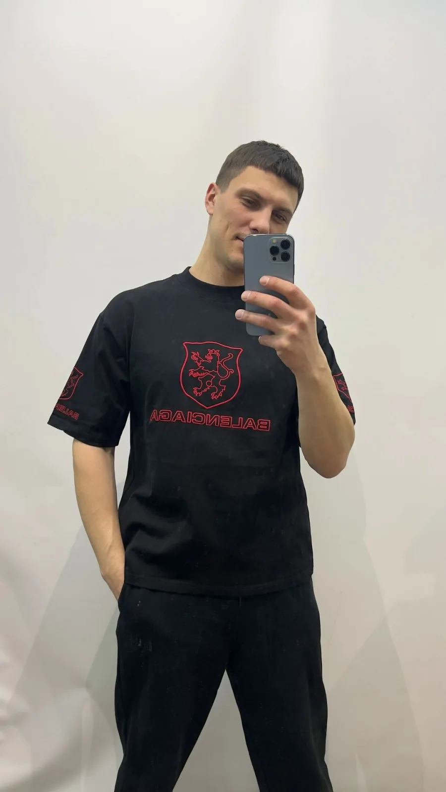 Футболка Balenciaga, хлопок — фото 10