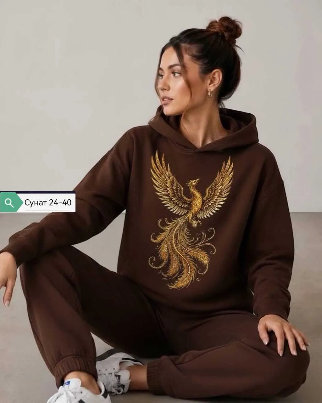 Костюм двойка из ткани двунитка на флисе — фото 2